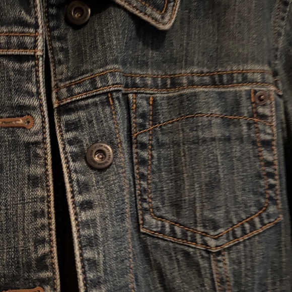 LOFT Dark Blue Denim Jacket - Picture 3 of 9